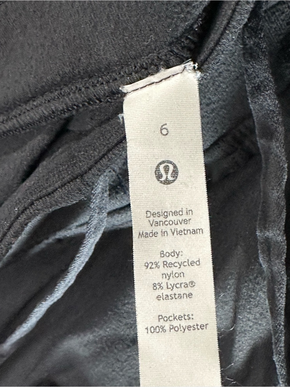 Lululemon Black Joggers - Size 6 - High Rise Athletic Pants - Picture 7 of 12